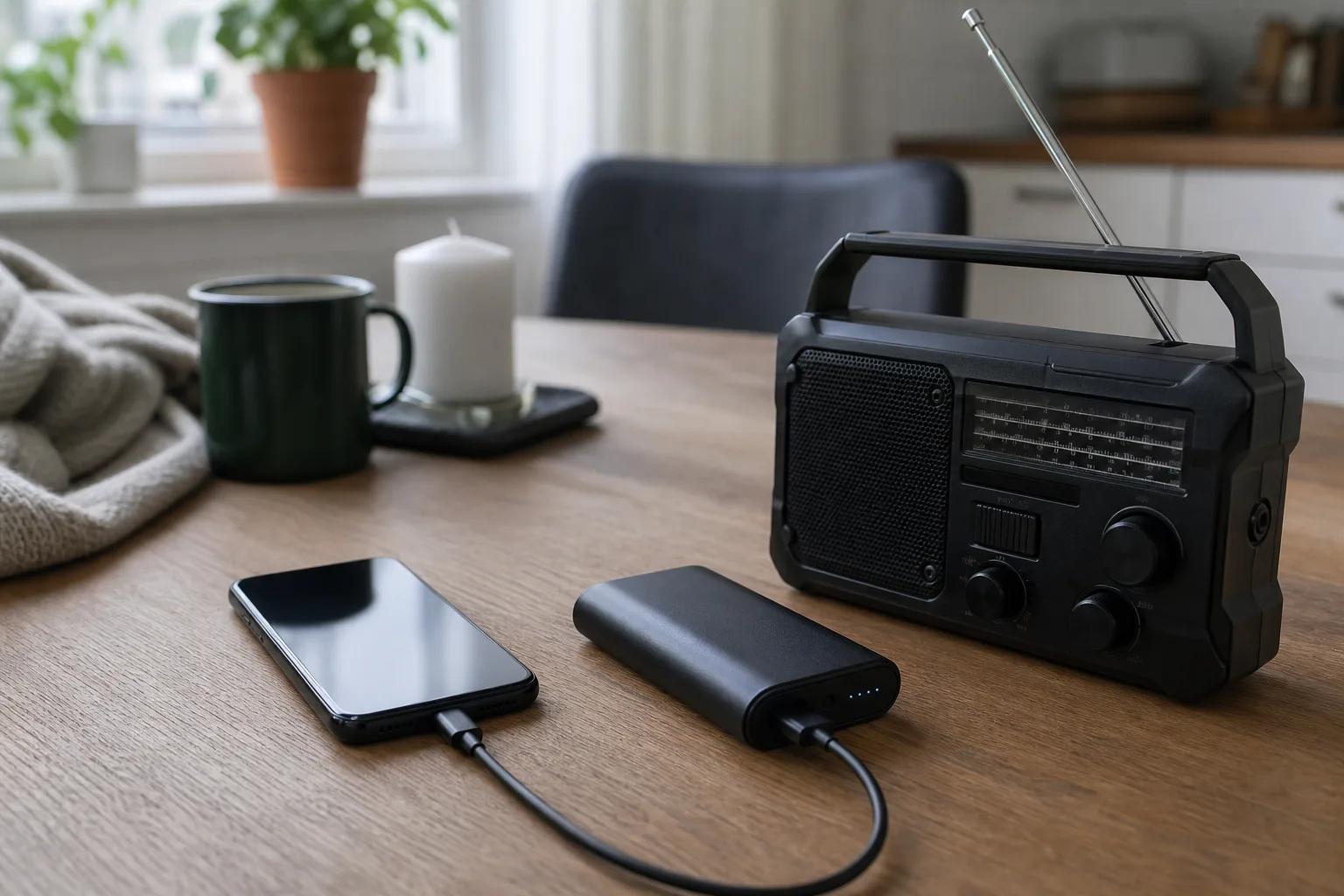 Håll mobilen laddad vid kris – powerbank & solcell