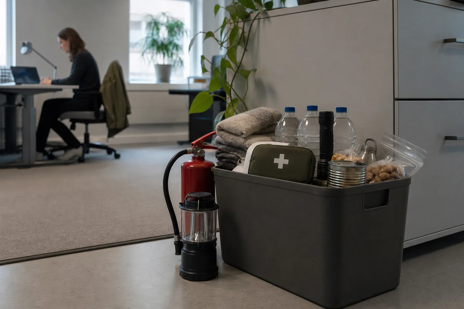 Krislåda på kontoret – hemberedskap för arbetsplatsen